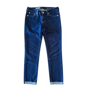 AG Jeans Stilt Cigarette Crop Roll Up‎ Dark Size 29